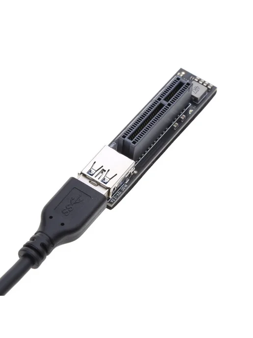 Адаптер PCI-E USB SATA переходник X1 в X4 охлажден Черный, черный, фото 7