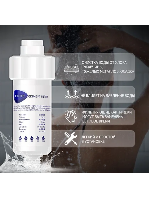 Biruite S-cleaner Фильтр для душа, вариант, фото 6