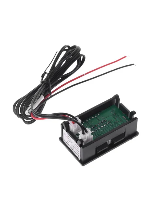 Автомобильный вольтметр 12V 24V LED дисплей температ Черный, черный, фото 5