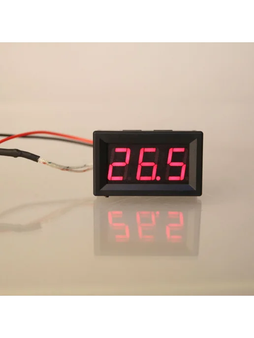 Цифровой измеритель температуры с LED дисплеем и датчиком, вариант, фото 2