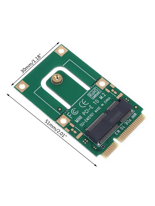 MINI PCI-E для M 2 NGFFF Key E Конвертер PCIE Разноцветный, вариант, фото 4