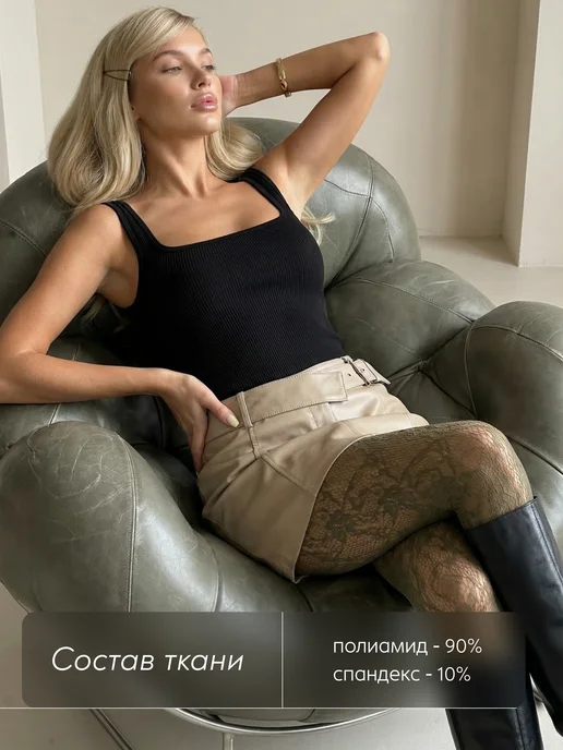 KODALIFE Топ майка под пиджак с открытой спиной на бретелях, черный, фото 7