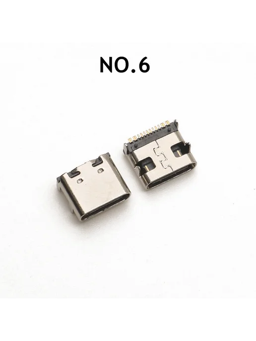 Разъемы USB Type-C для зарядки 100 шт 10 моделей 6 16Pin, 100 шт, фото 3