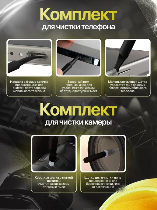 TOVVA Набор для чистки гаджетов и телефонов 20 в 1, 22 в, фото 3