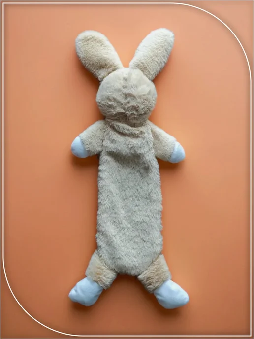 PetMeShop Игрушка для собак заяц, бежевый, фото 5