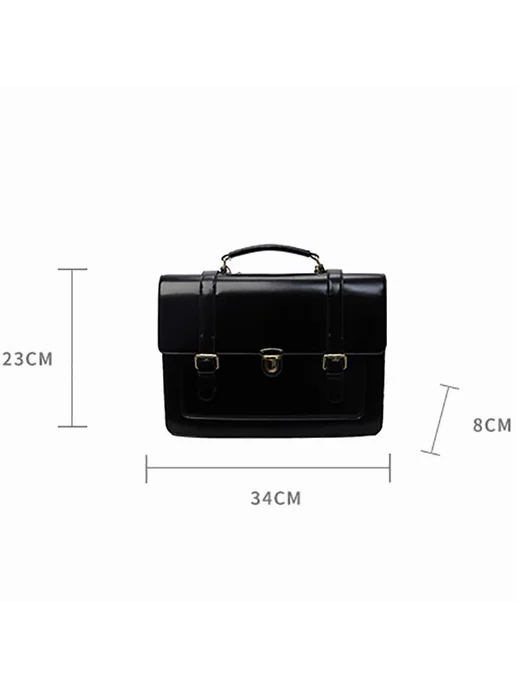 Портфель женский из искусственной кожи для школы и офиса, коричневый, фото 2