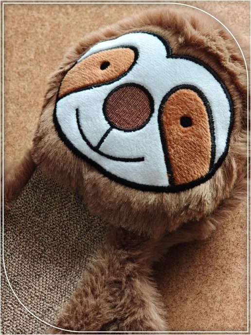 PetMeShop Игрушка для собак ленивец, коричневый, фото 4