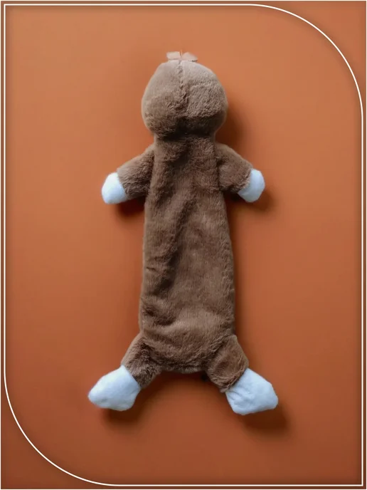 PetMeShop Игрушка для собак ленивец, коричневый, фото 5