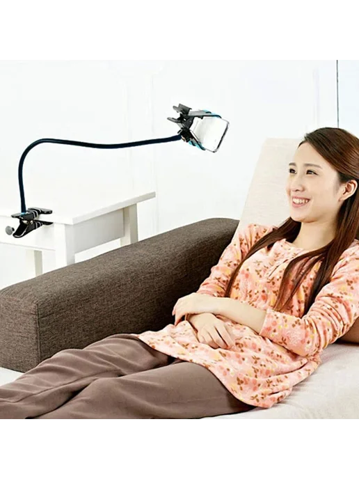 Настольный кронштейн для телефона Lazy Bed черный, черный, фото 6