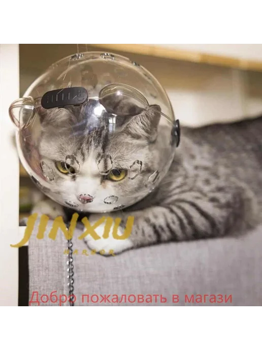 Намордник для кошек и собак прозрачный S, вариант, фото 5