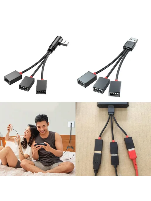 USB-разветвитель для зарядки 3 порта прямой, вариант, фото 2