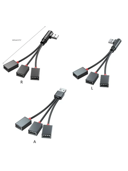 USB-разветвитель для зарядки 3 порта прямой, вариант, фото 3