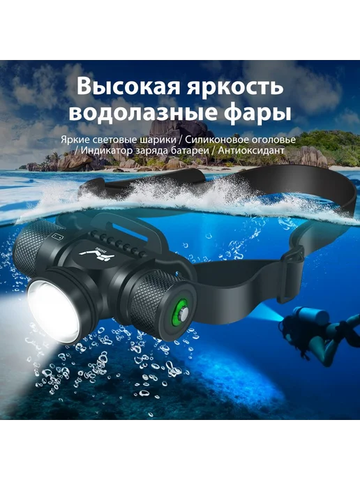 Boruit Подводный фонарь Черный, черный, фото 2