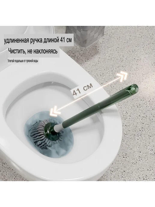 Ершик для унитаза Оливковый, зеленый, фото 3