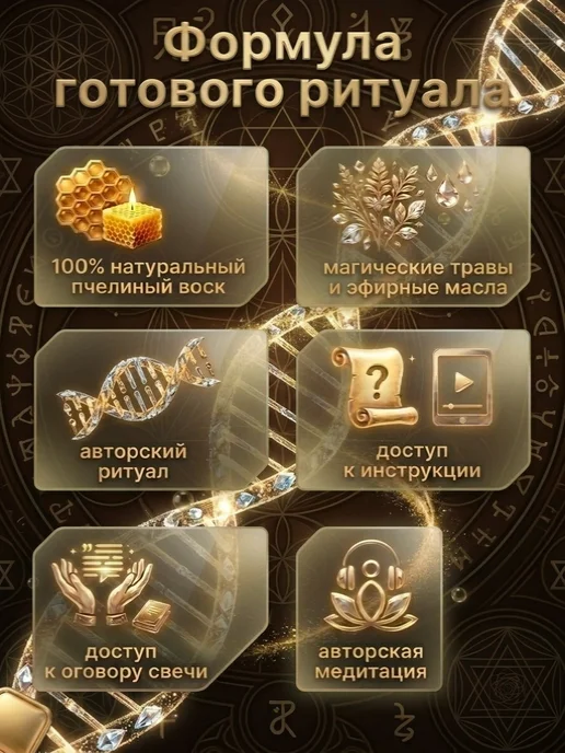 Магические свечи Магическая свеча Сила Рода, черный, фото 7