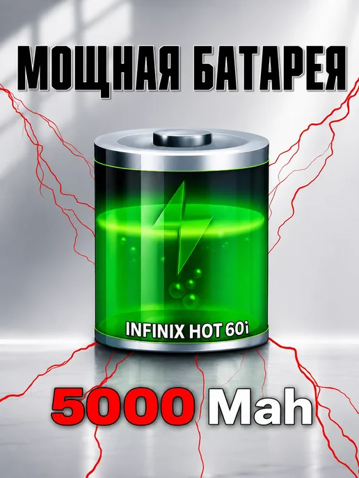 Смартфон Infinix Hot 60I 8/256 ГБ, черный, фото 5