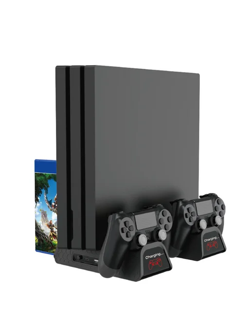 DOBE Подставка для PS4 с охлаждением и хранением дисков, вариант, фото 6