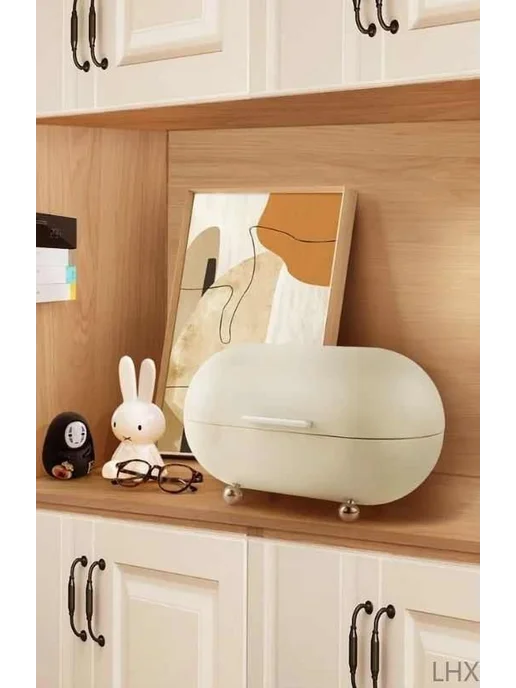 Хлебница 34 см x 34 см x 20 см Бежевый, бежевый, фото 6