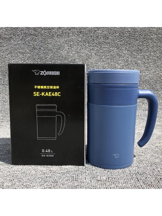 Матермос Zojirushi SE-KAE48 AZ 0.48 л с ситечком синий, 480 мл, фото 2