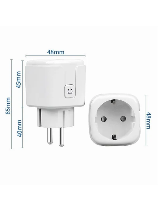 Умная Wi-Fi розетка HL TP29 (Tuya) Smart Life с таймером, вариант, фото 3