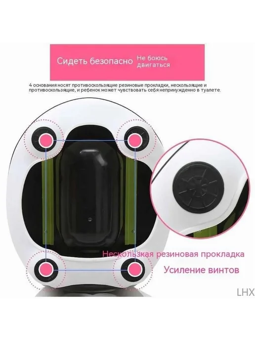 Детский горшок синий, розовый, фото 3