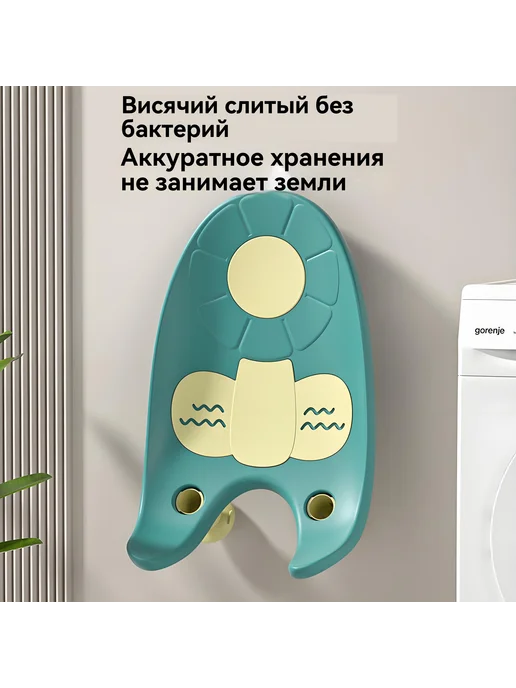 Горка для купания новорожденных, подмывания зеленый, зеленый, фото 5