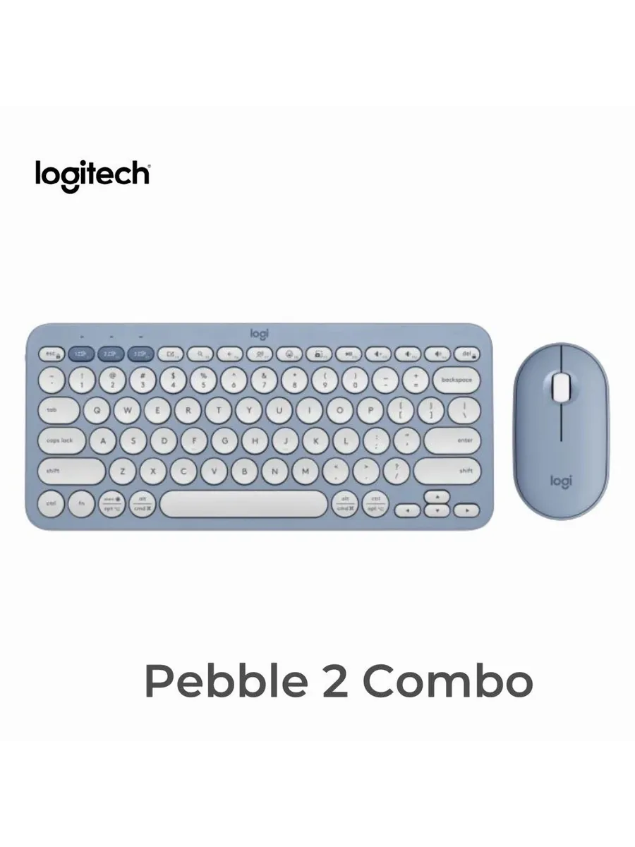 Беспроводной комплект Logitech Pebble 2 Combo, Англий синий