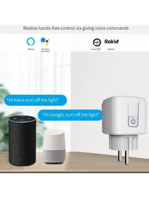 Умная розетка WiFi Tuya Алиса Google 16A, вариант, фото 4