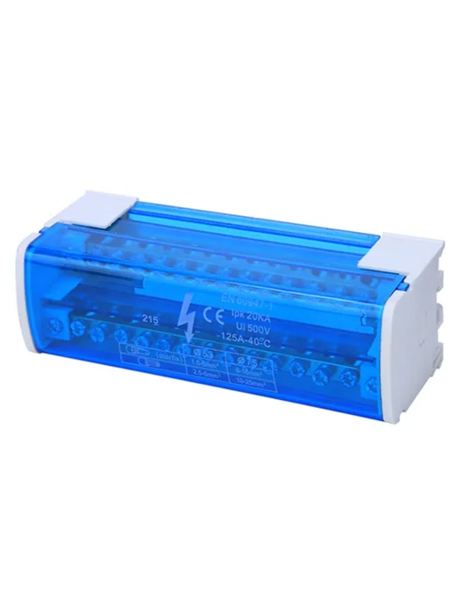 Клеммная колодка 215 двухуровневая для DIN-рейки 2x15, 2x15, фото 2