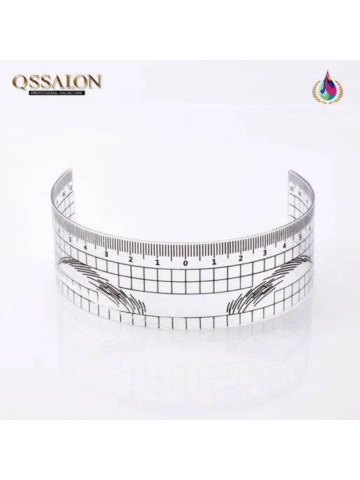 Линейка для бровей QSSALON белая, белый, фото 3