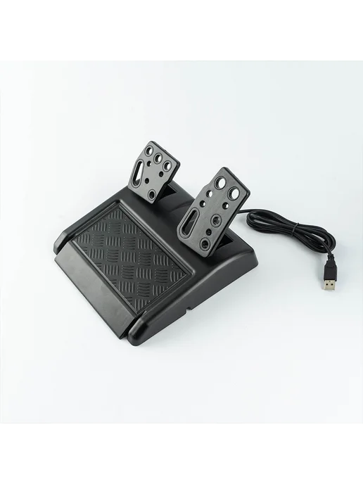 Игровой руль для ПК PS2 PS3 Черный матовый, черный, фото 5