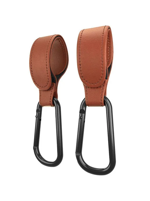 Детская сумка крючок для коляски Brown-2 шт, коричневый