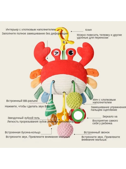 Мобиль для новорожденных 1 игрушка, вариант, фото 3