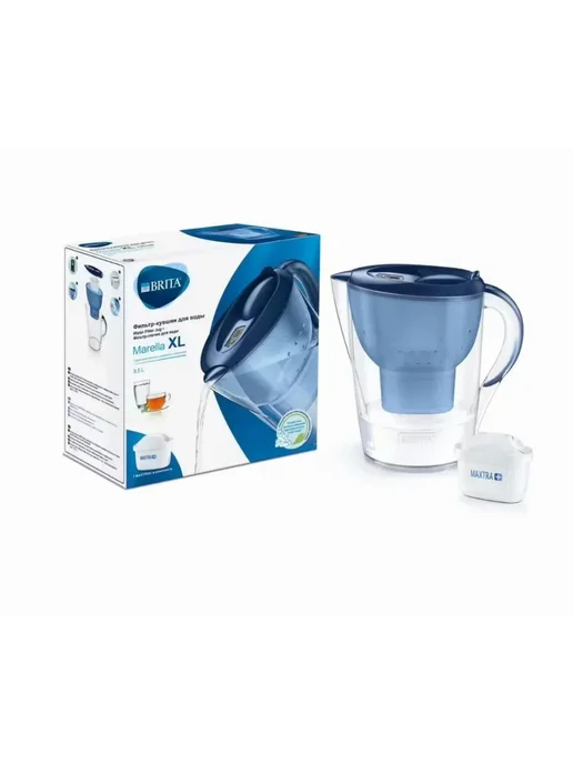 Фильтр Brita Marella XL 3 5 л + 1 картридж MAXTRA+ Ун Синий, 5 л, фото 2