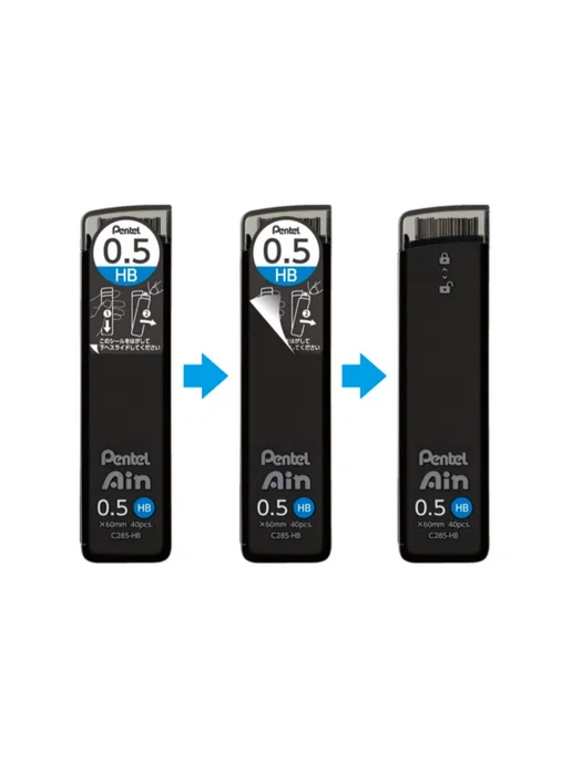 Pentel Грифель 0.5 мм, твердос HB (Твердо-мягкий) HB, 0.5, вариант, фото 2
