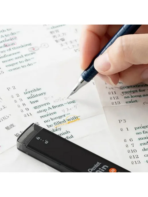 Pentel Грифель 0.5 мм, твердос HB (Твердо-мягкий) HB, 0.5, вариант, фото 4