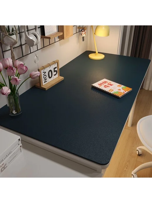 Настольное покрытие из искусственной кожи 40X120 черный, 40x120