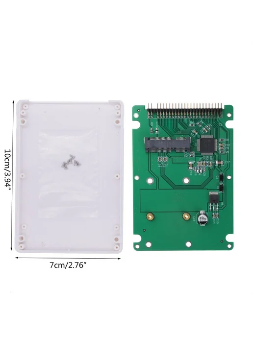 Адаптер mSATA SSD для 2 5" IDE HDD Черный, черный, фото 3