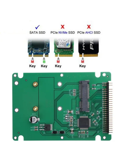Адаптер mSATA SSD для 2 5" IDE HDD Черный, черный, фото 8