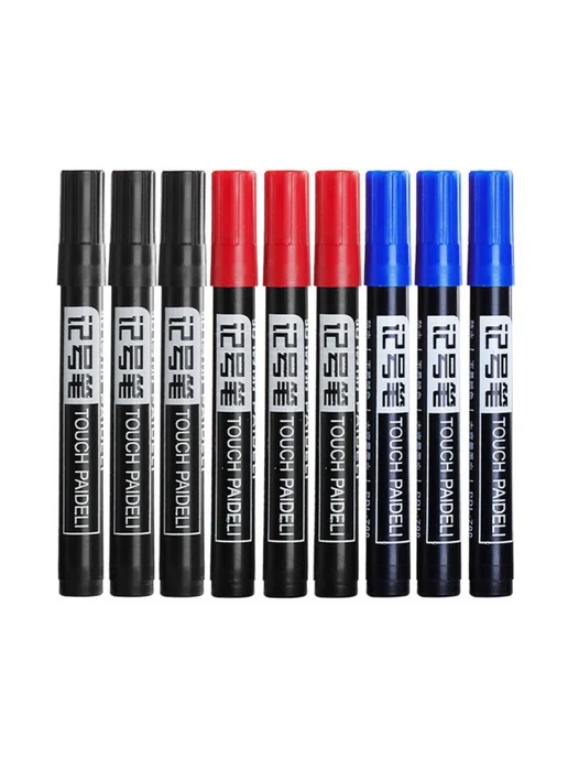 Перманентный маркер ручка Red-10PCS, 10 шт, фото 4