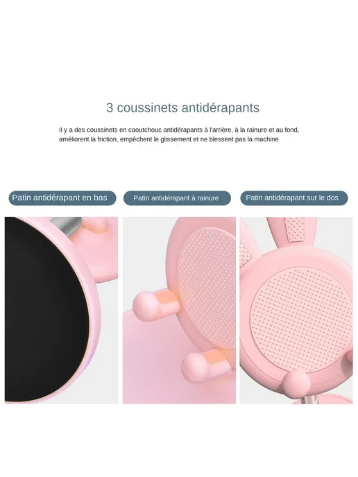 Подставка для смартфона держатель для телефона белый, розовый, фото 4