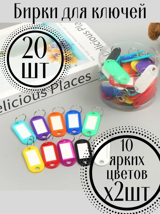 Бирка для ключа 20 шт 20шт, 20 шт, 20 шт, фото 2