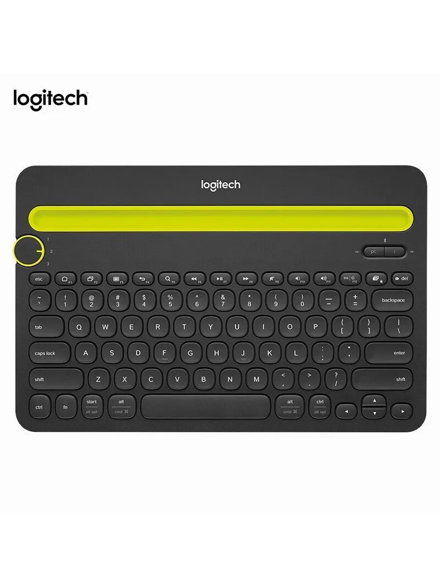 Logitech K480 Беспроводная клавиатура, Английская ра черный