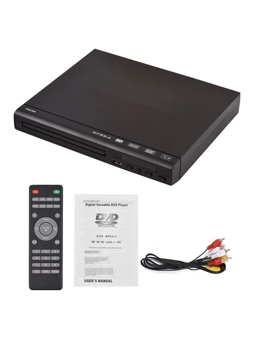 Домашний DVD-плеер DVD CD-проигрыватель Черный, черный