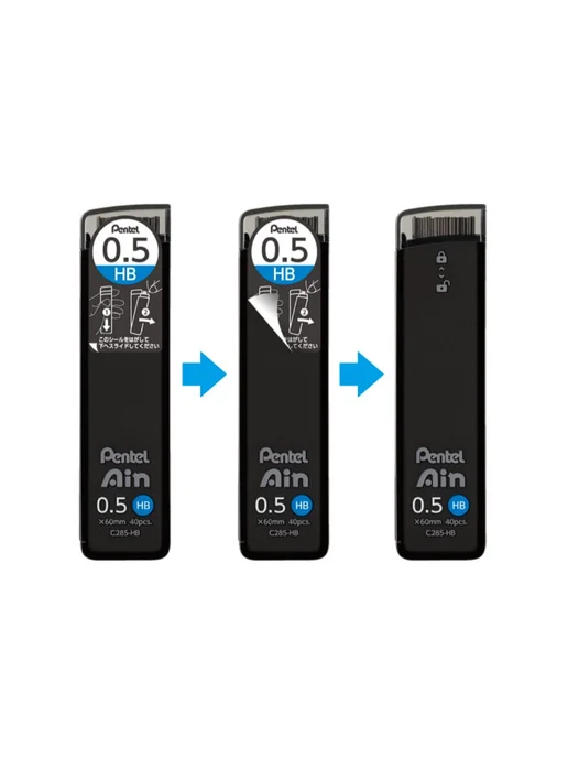 Pentel Грифель для карандаша 0 5 мм твер 3B (3 Мягкий) 3B, вариант, фото 2
