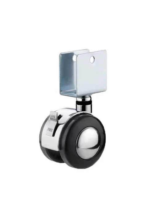 Колеса рицинусов мебели Диаметр 38 Серебристый, серебристый, фото 4