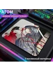 Игровой коврик ATOM Photovoltaic Glass Pad красный серый 408322804 купить за 3 204 ₽ в интернет‑магазине Wildberries