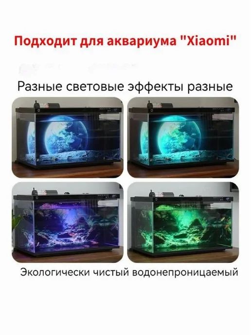 Фоновая доска для аквариума бирюзовый, вариант, фото 3