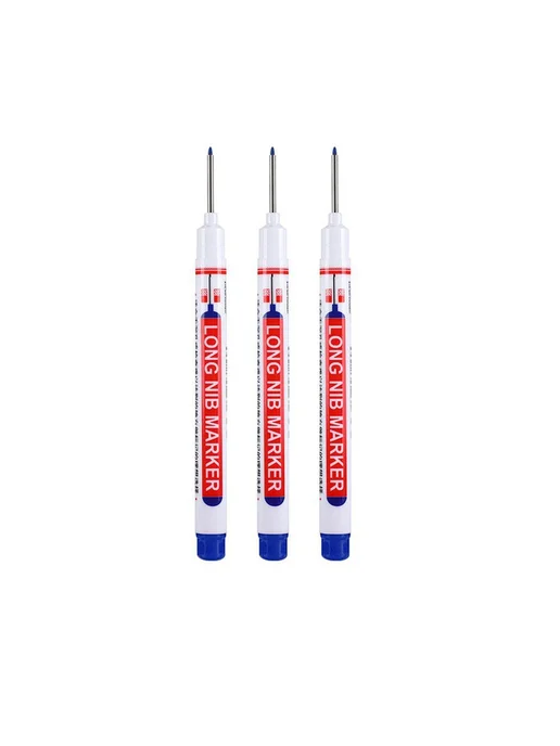 Маркеры с длинным наконечником Blue-1шт, 3 шт, 3 шт