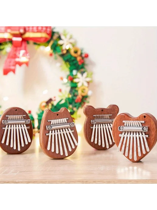 Мини-пианино Kalimba Thumb для начинающих темно-коричневый, коричневый, фото 3